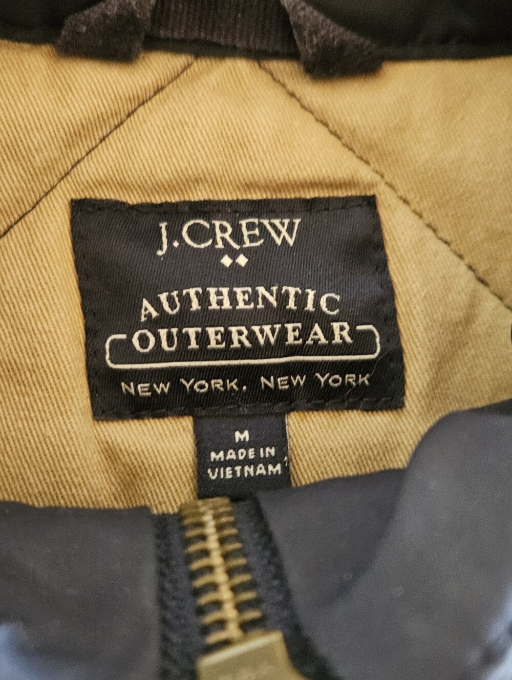 J. Crew Quilted Navy Blue Vest - Picture 2 of 4
